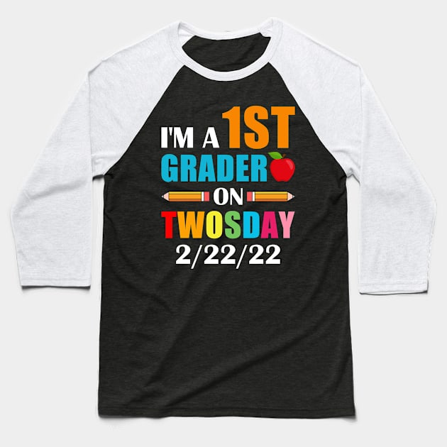 boys kids 1st Grader On Twosday 2 22 22 Baseball T-Shirt by loveshop